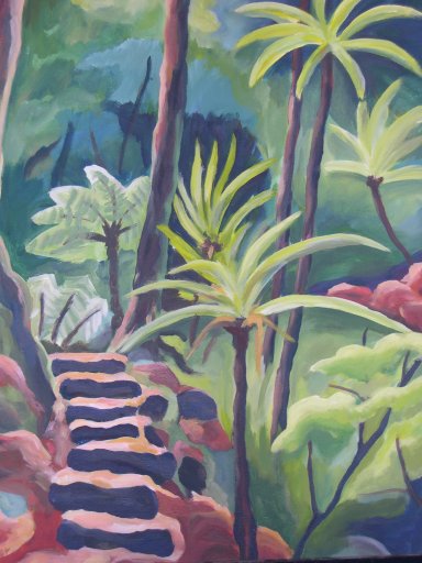 Bild-7: Treppe im Regenwald